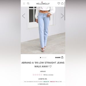 Abrand low straight Jeans